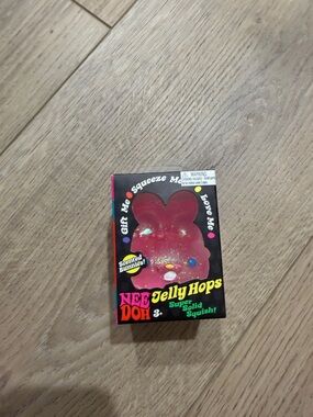 NEE DOH Jelly Hops Bunny Squishy Toy - Pink
